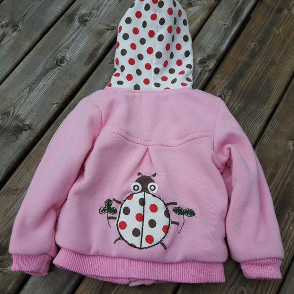 CUTE Lady Bug Coat Little Girl's size Large LADYBUG Lady Beetle - Picture 3 of 3